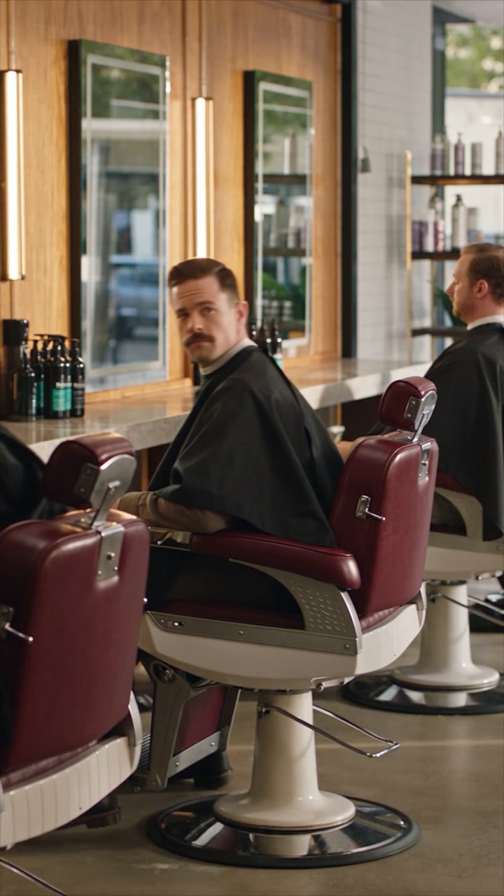 Still from the SOL website preview barber campaign