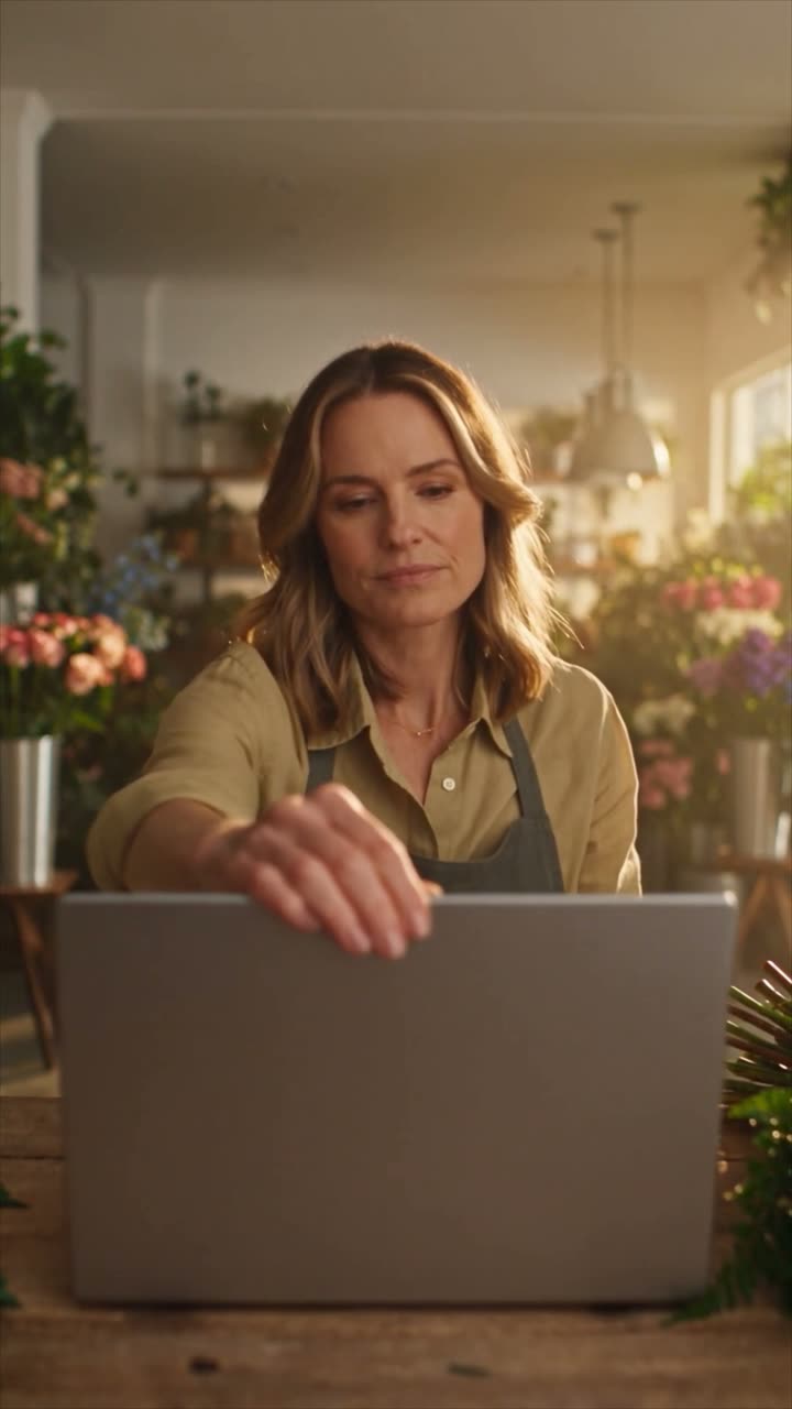 Still from the SOL website preview florist campaign